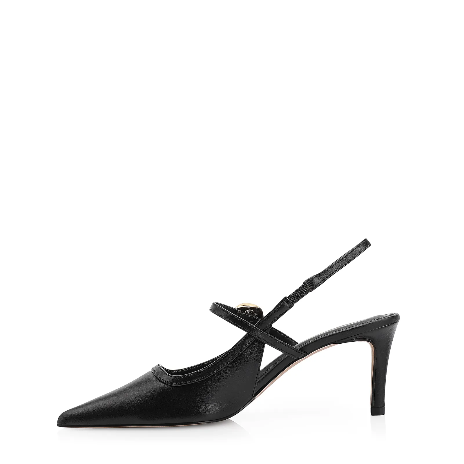 Scarpin Couro Preto
