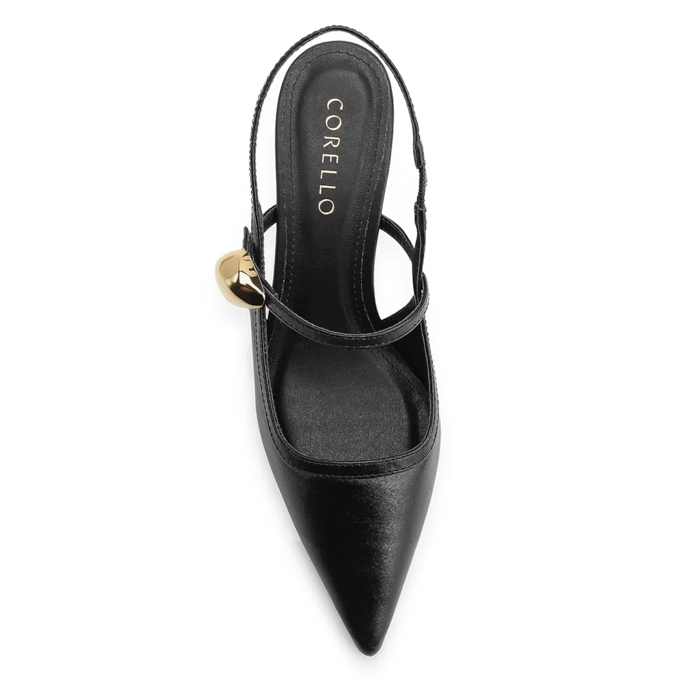 Scarpin Couro Preto - imagem 6