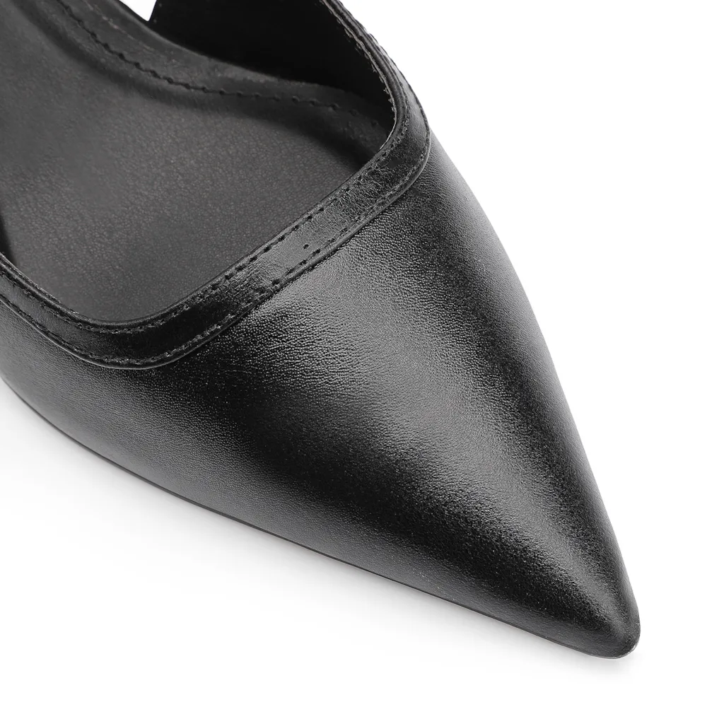 Scarpin Couro Preto - imagem 7