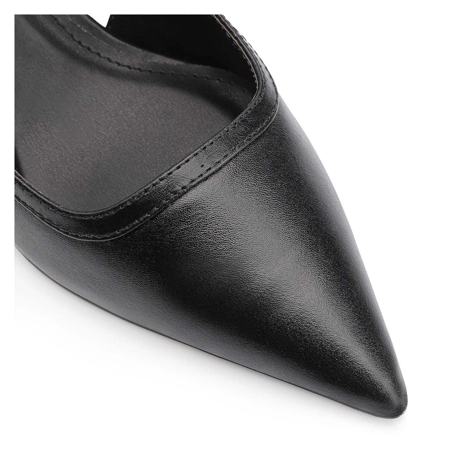 Scarpin Couro Preto