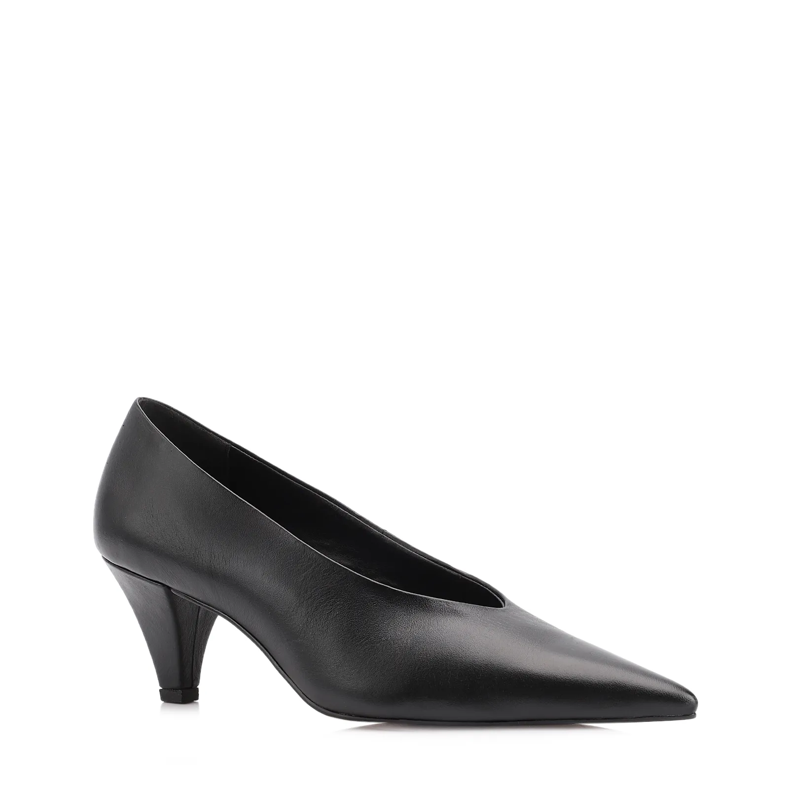 Scarpin Couro Preto