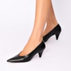 Scarpin Couro Preto - imagem 2
