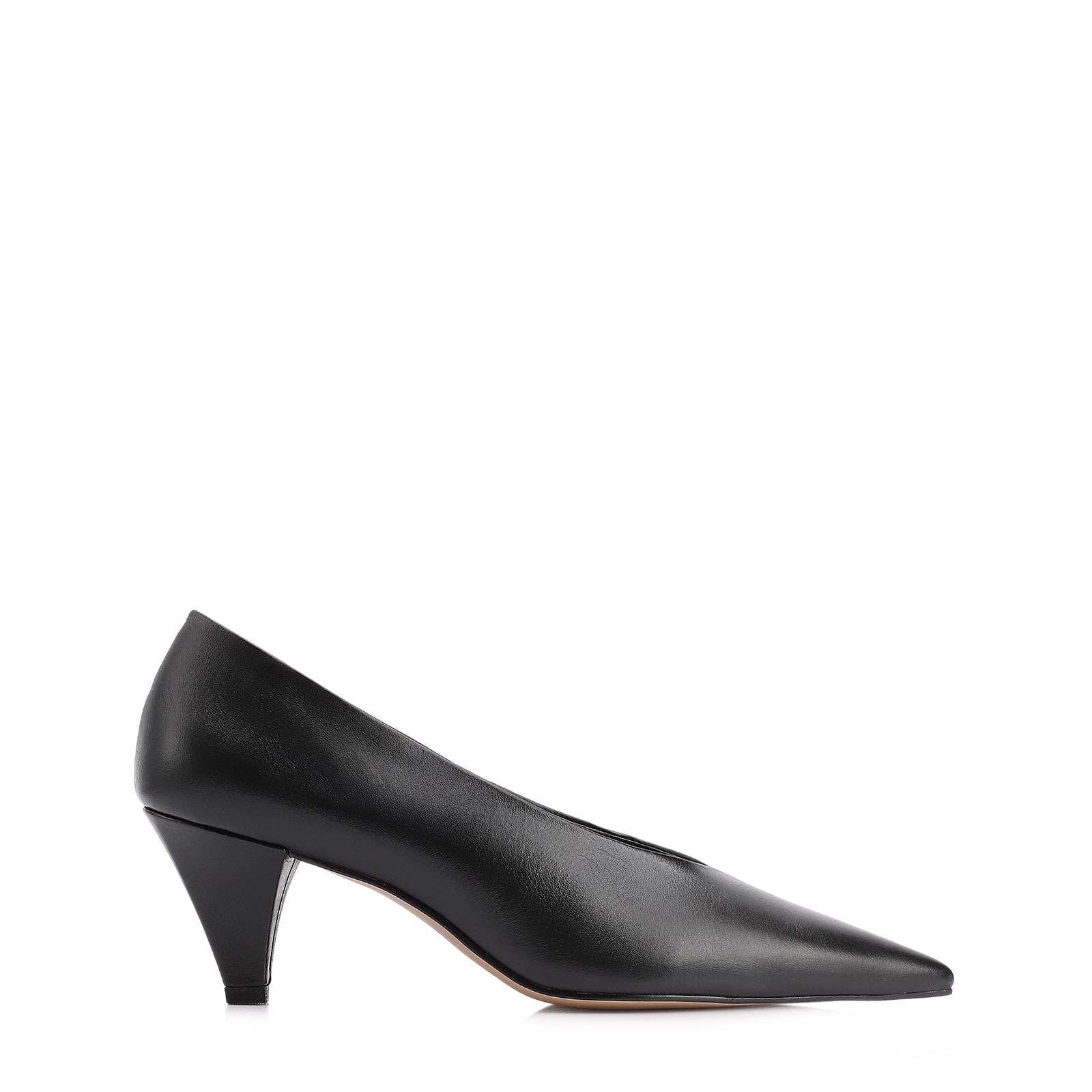 Scarpin Couro Preto