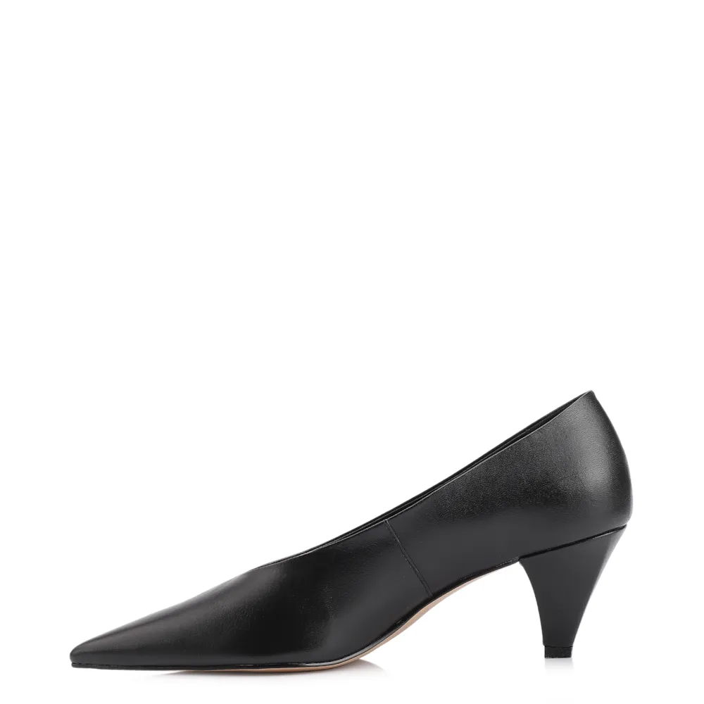 Scarpin Couro Preto - imagem 5