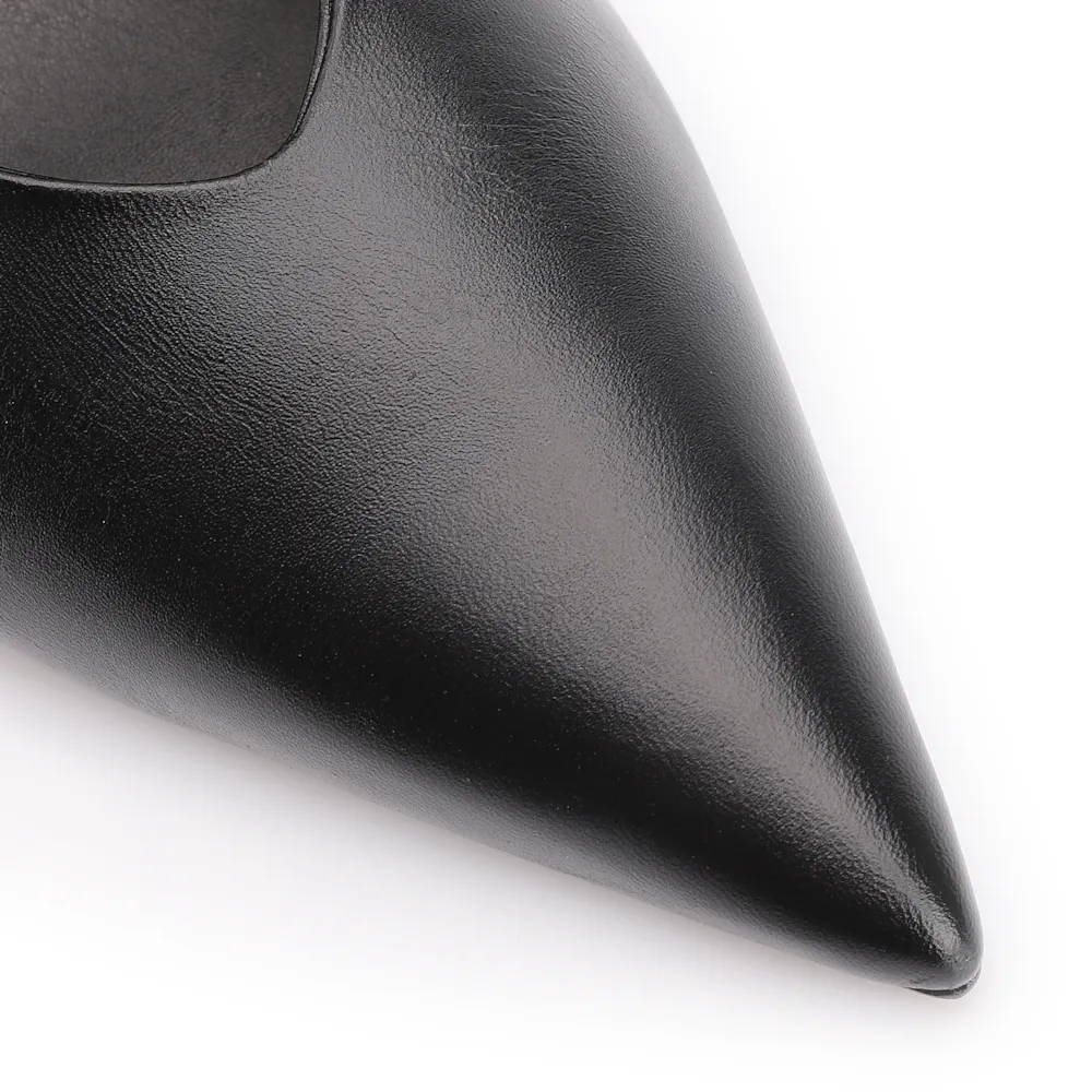 Scarpin Couro Preto - imagem 7