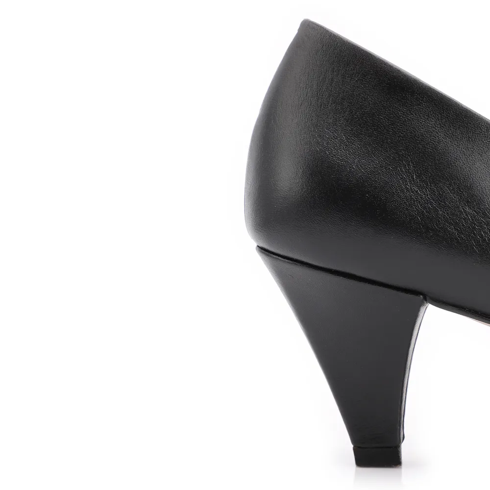 Scarpin Couro Preto - imagem 8