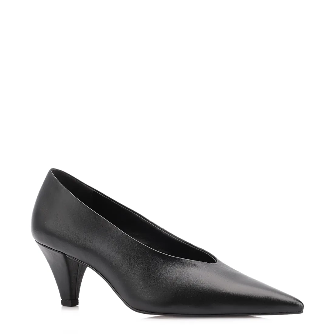 Scarpin Couro Preto