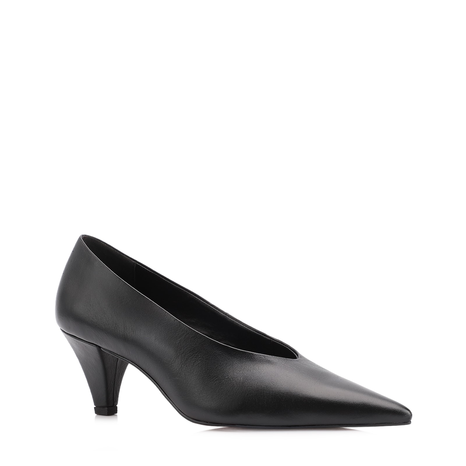 Scarpin Couro Preto