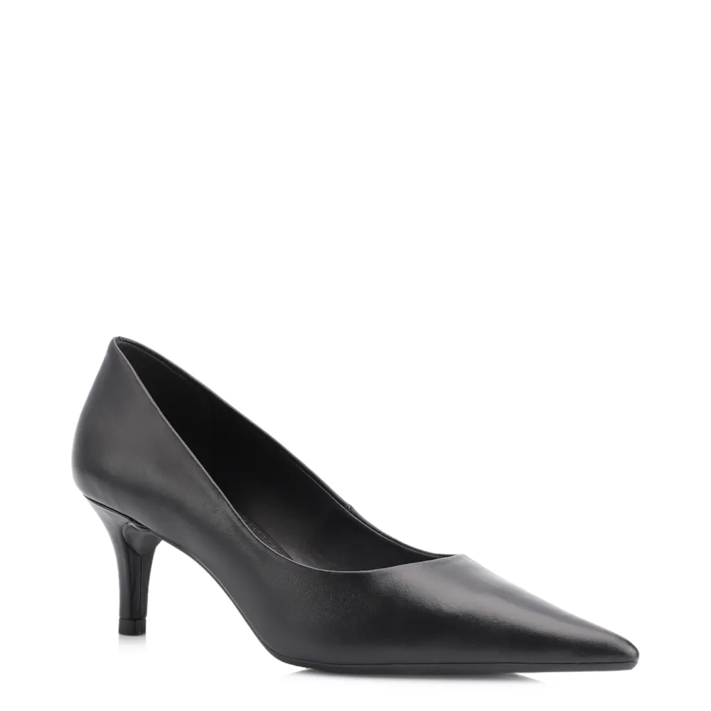 Scarpin Couro Preto - imagem 4