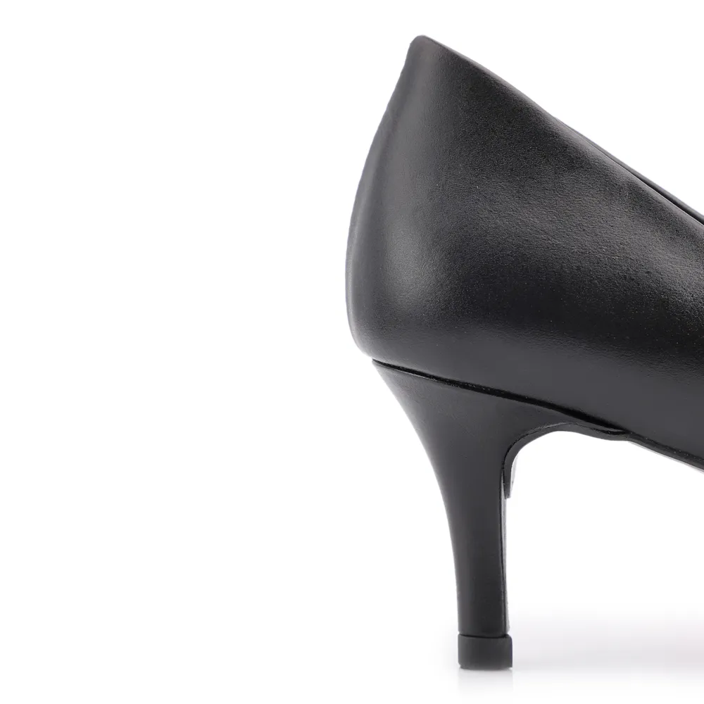 Scarpin Couro Preto - imagem 8