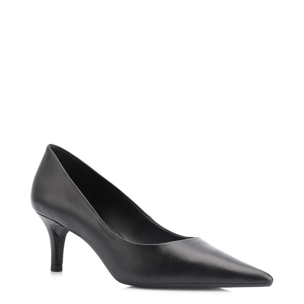 Scarpin Couro Preto