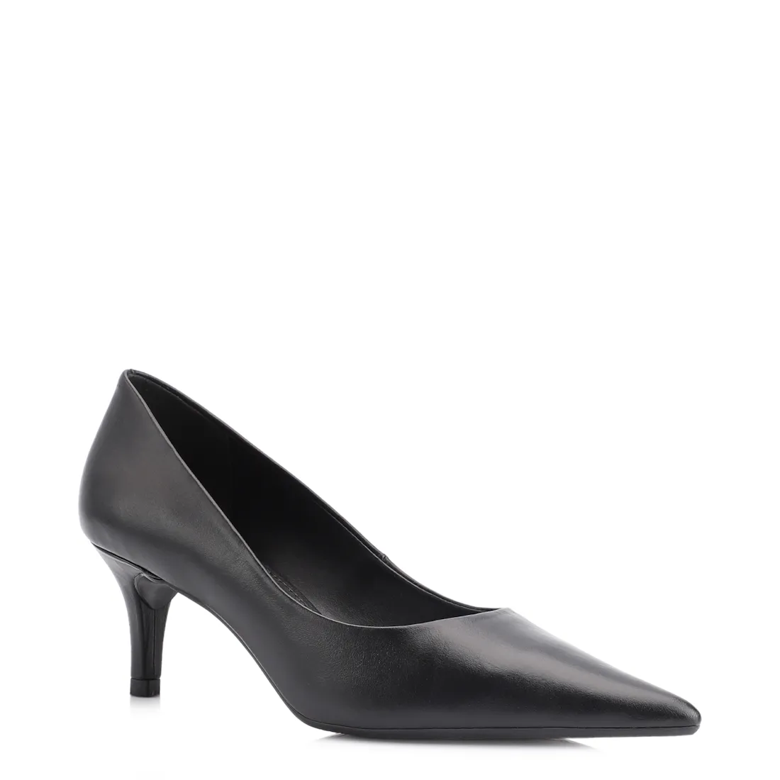 Scarpin Couro Preto