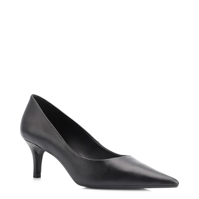 Scarpin Couro Preto