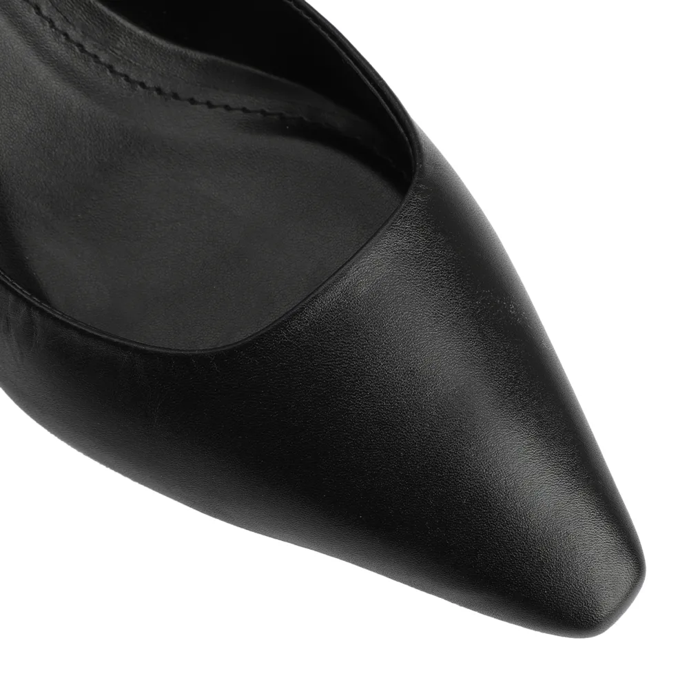 Scarpin Couro Preto - imagem 6