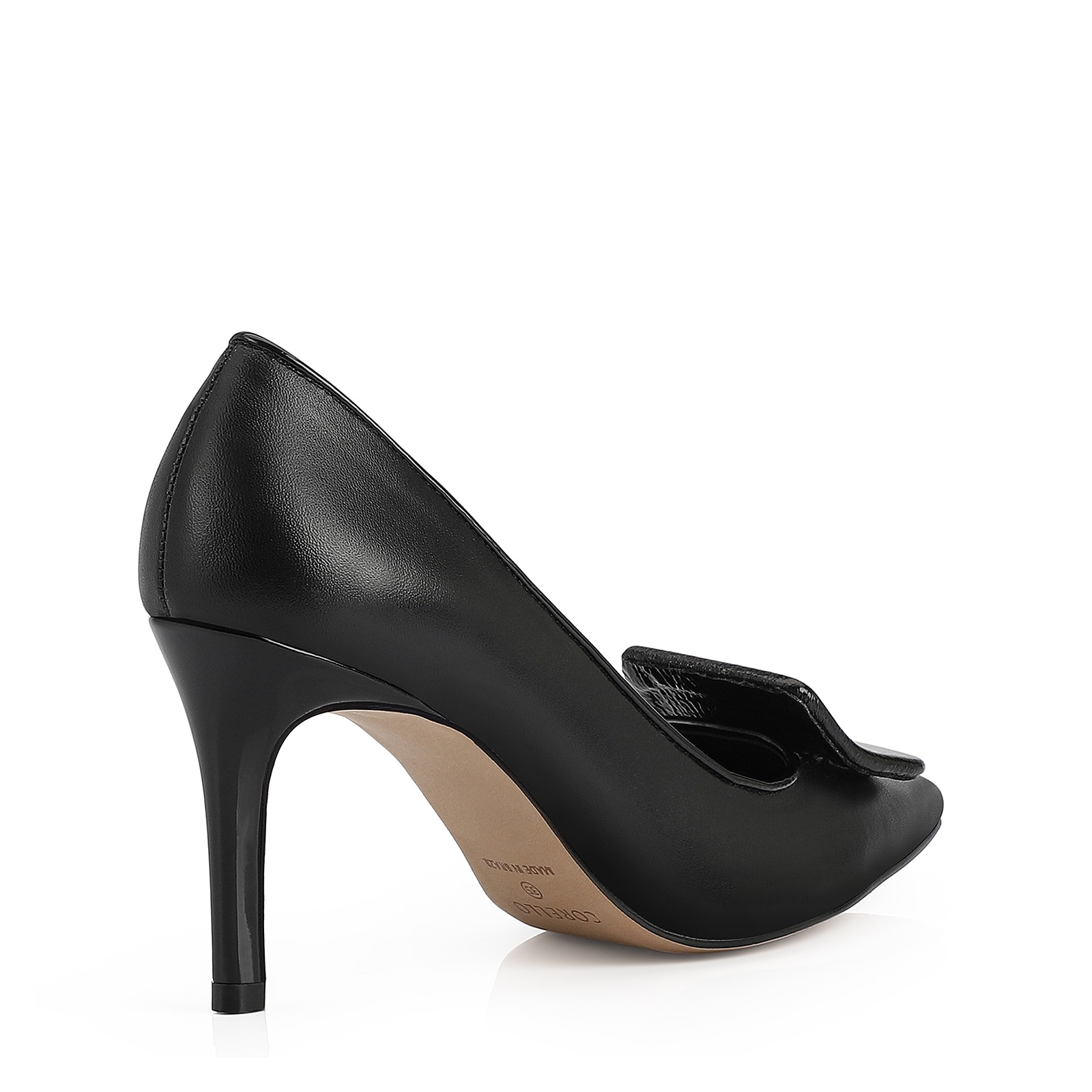 Scarpin Couro Preto