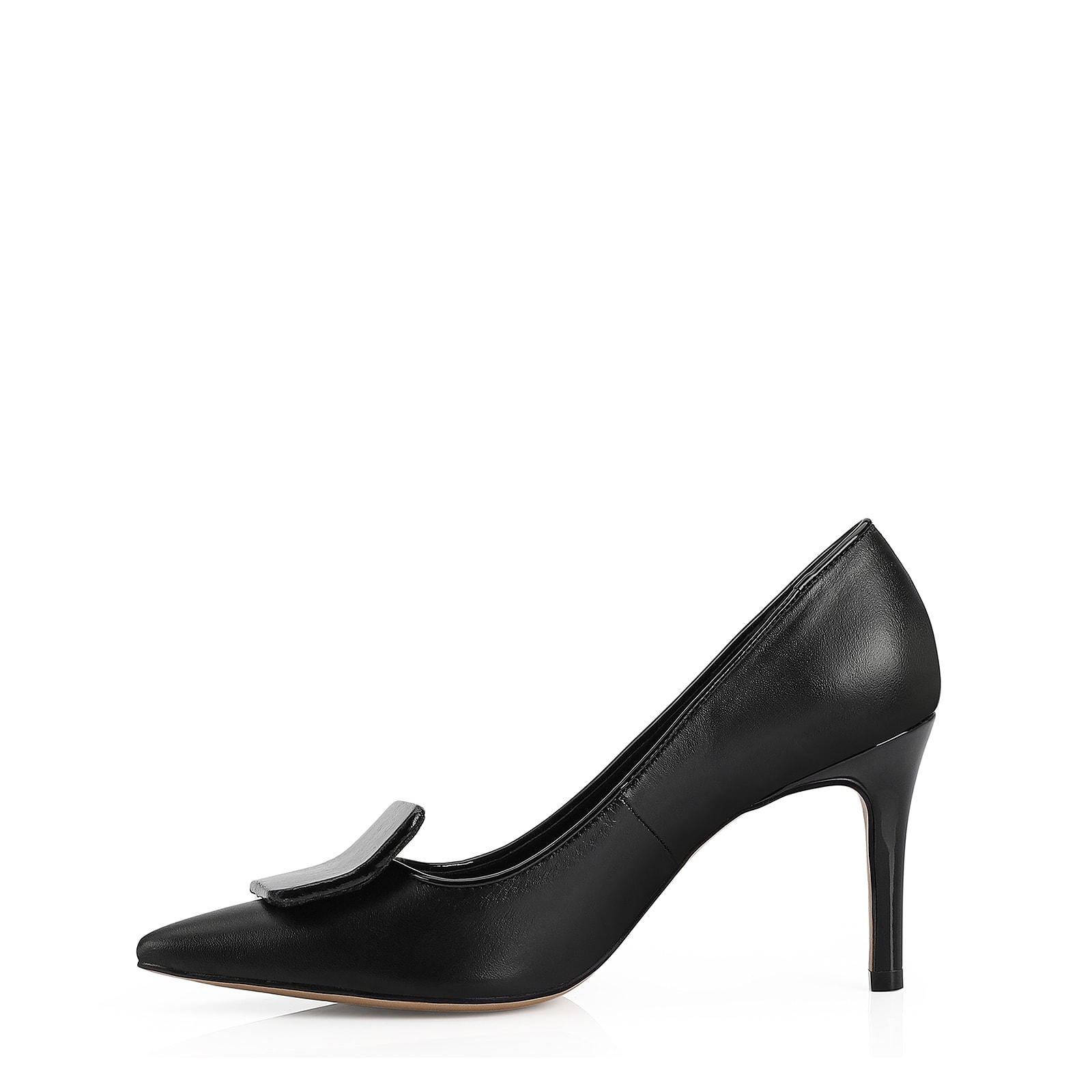 Scarpin Couro Preto