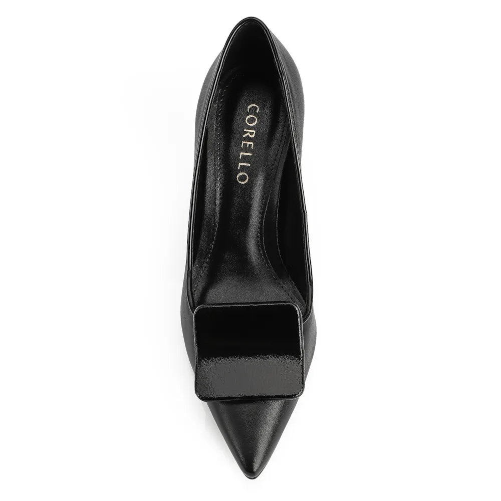 Scarpin Couro Preto - imagem 5
