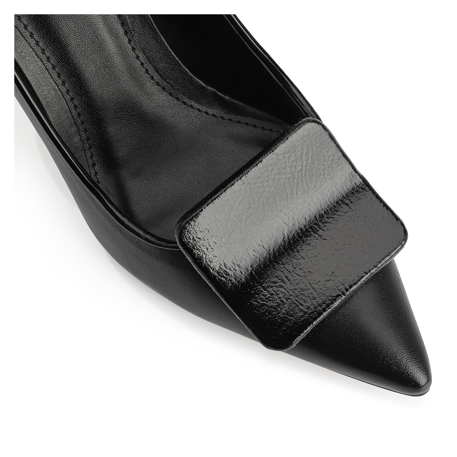 Scarpin Couro Preto