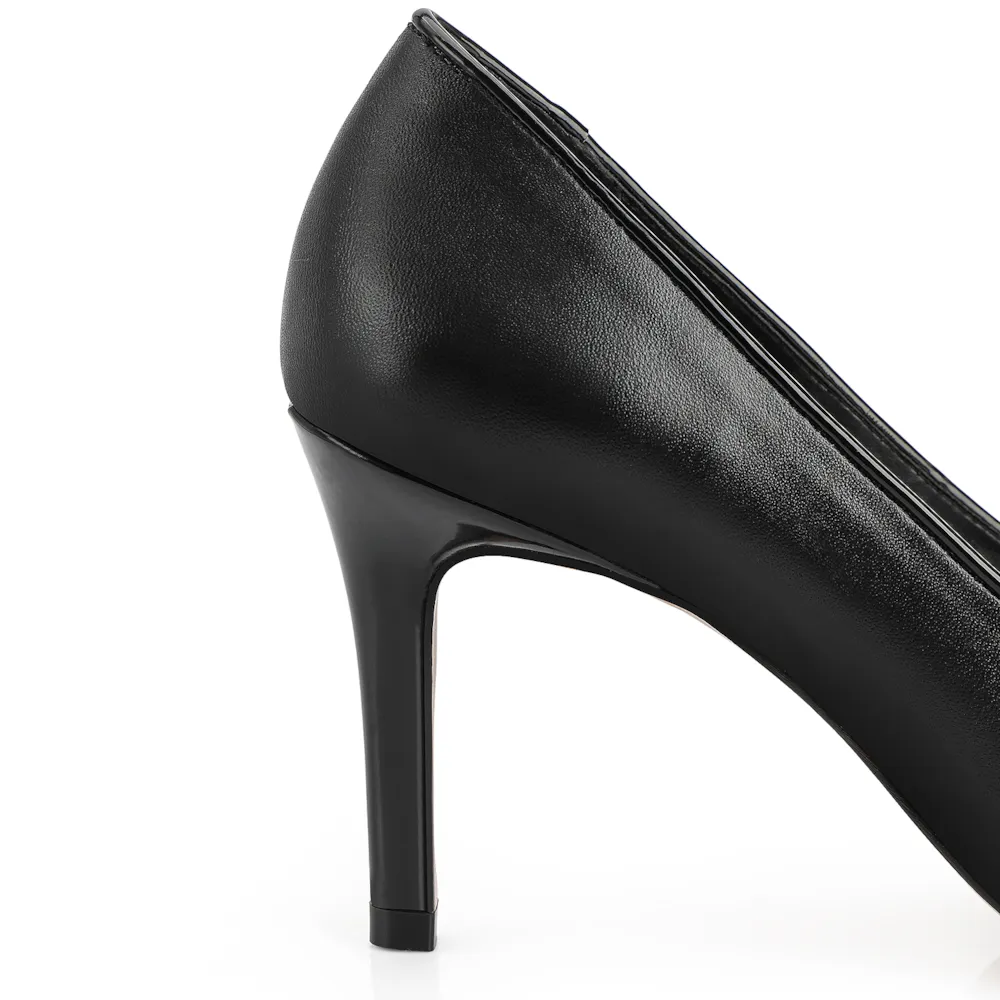 Scarpin Couro Preto - imagem 7