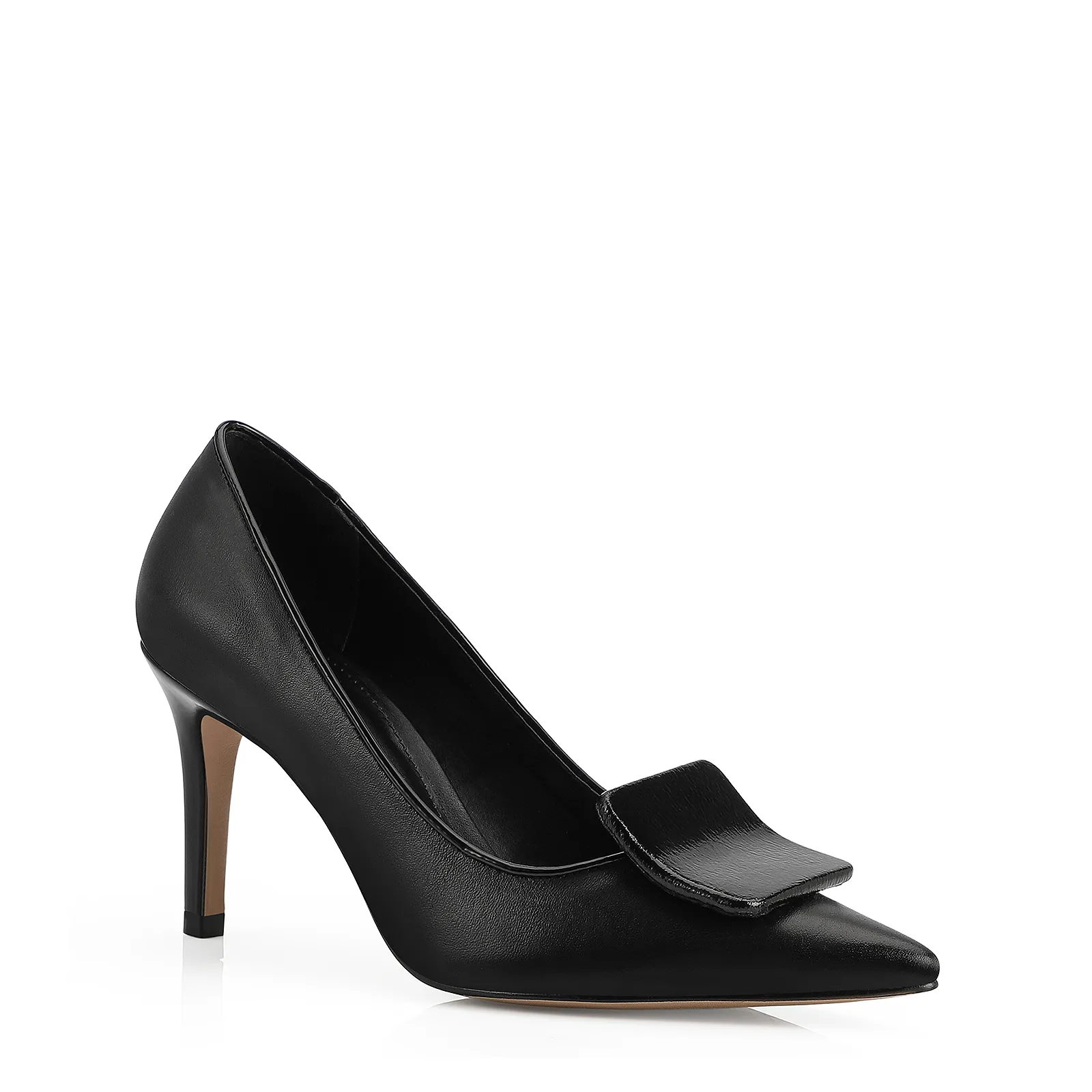 Scarpin Couro Preto