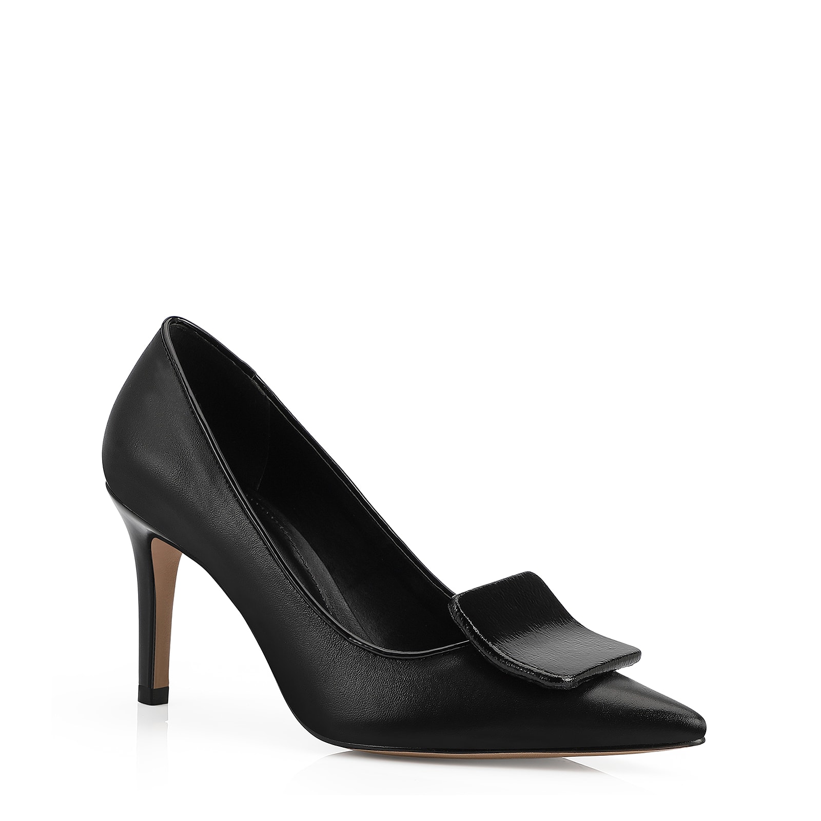 Scarpin Couro Preto