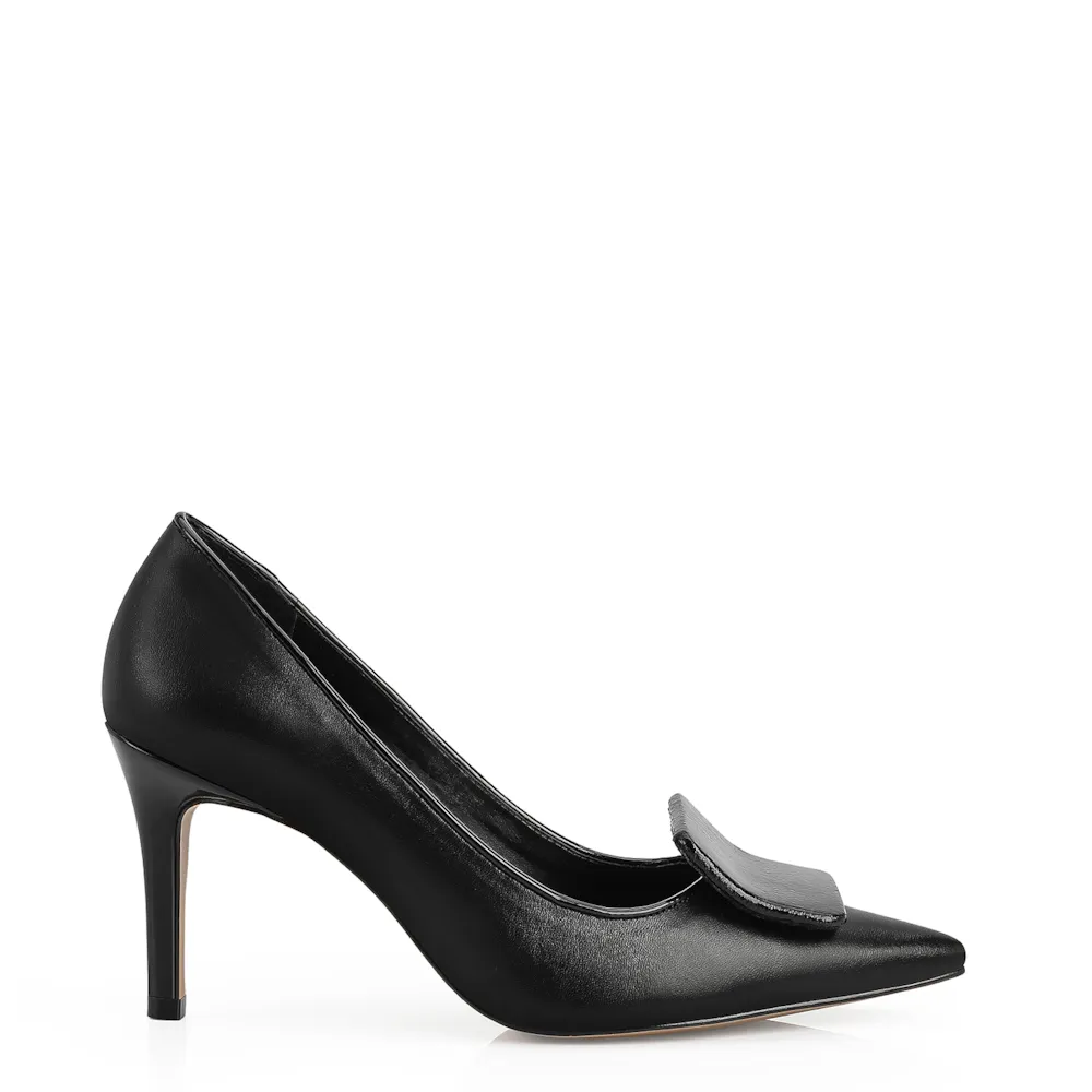 Scarpin Couro Preto - imagem 2