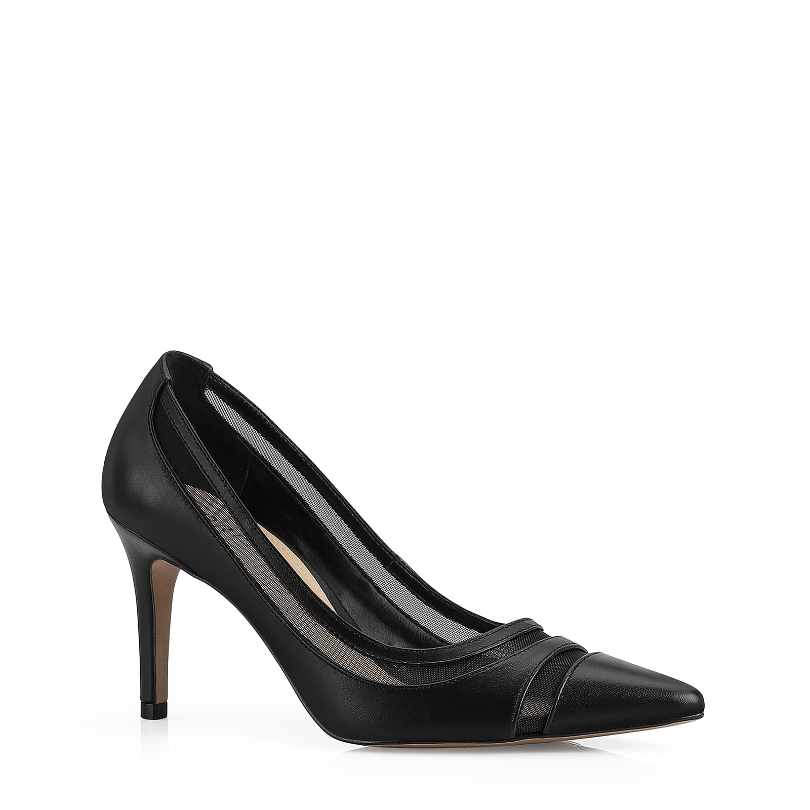 Scarpin Couro Preto