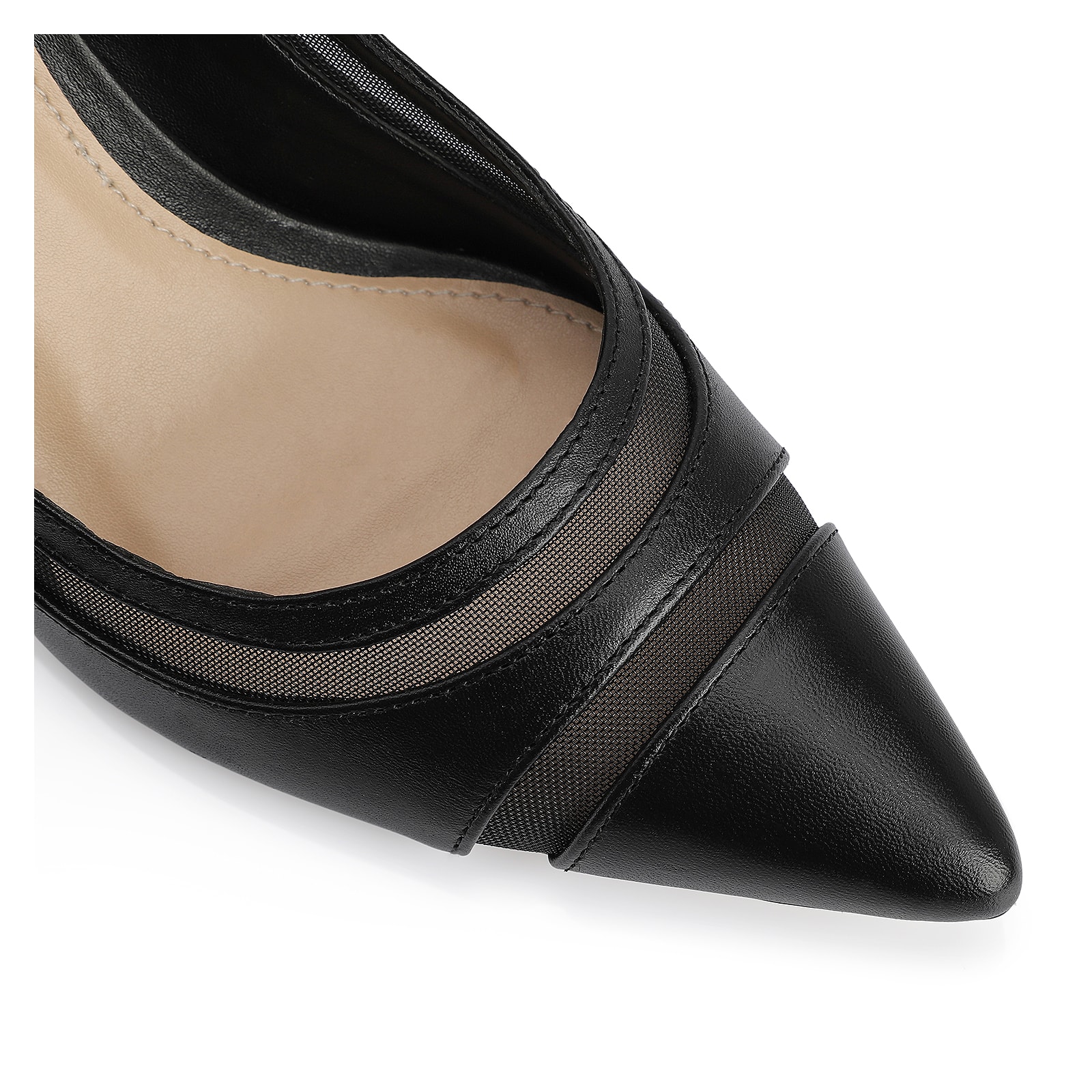 Scarpin Couro Preto