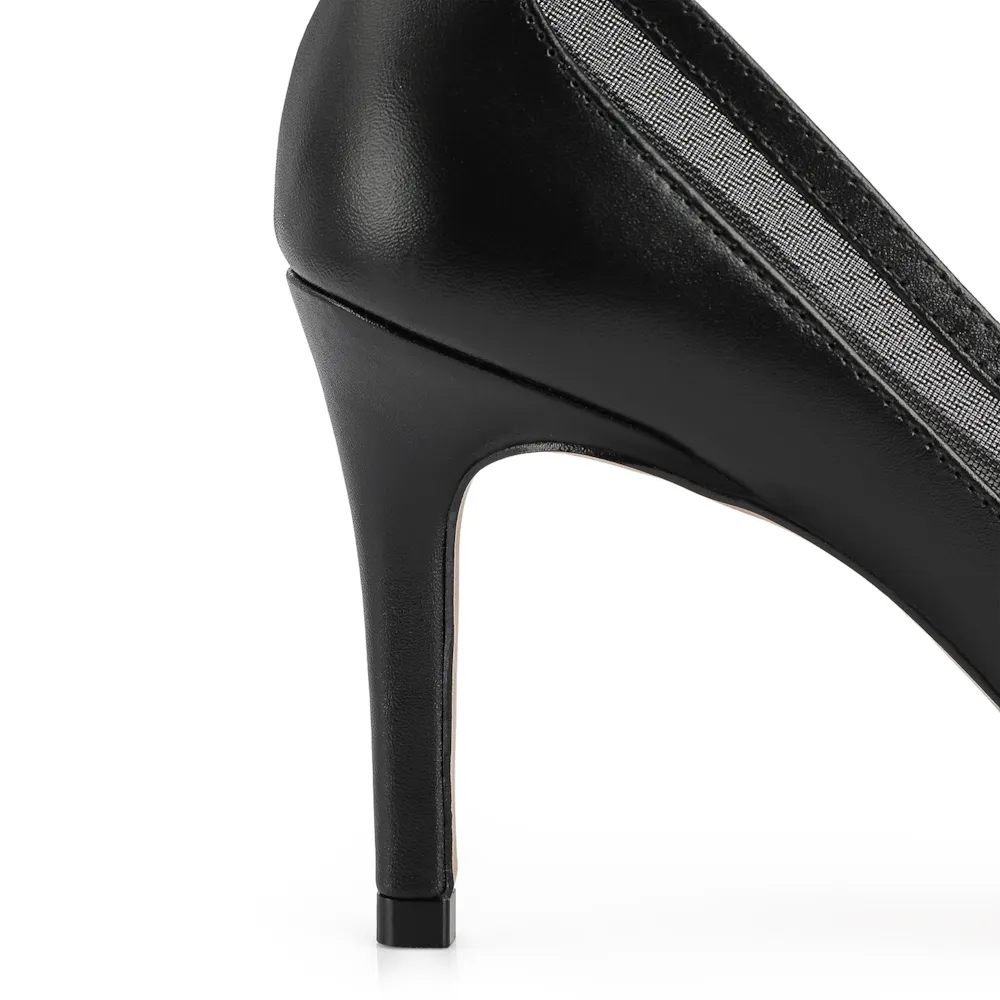 Scarpin Couro Preto - imagem 8