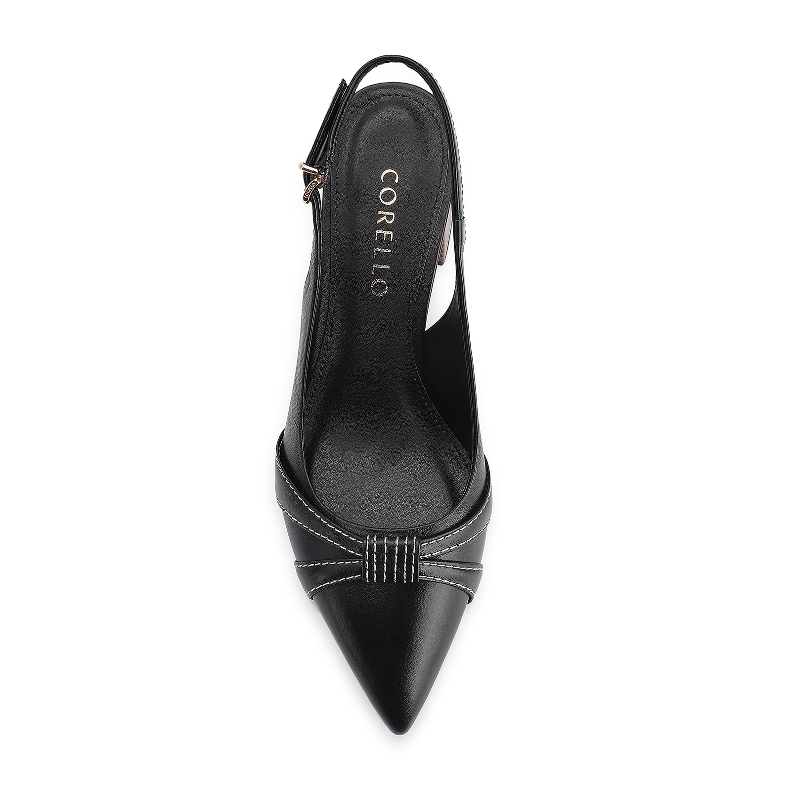 Scarpin Couro Preto