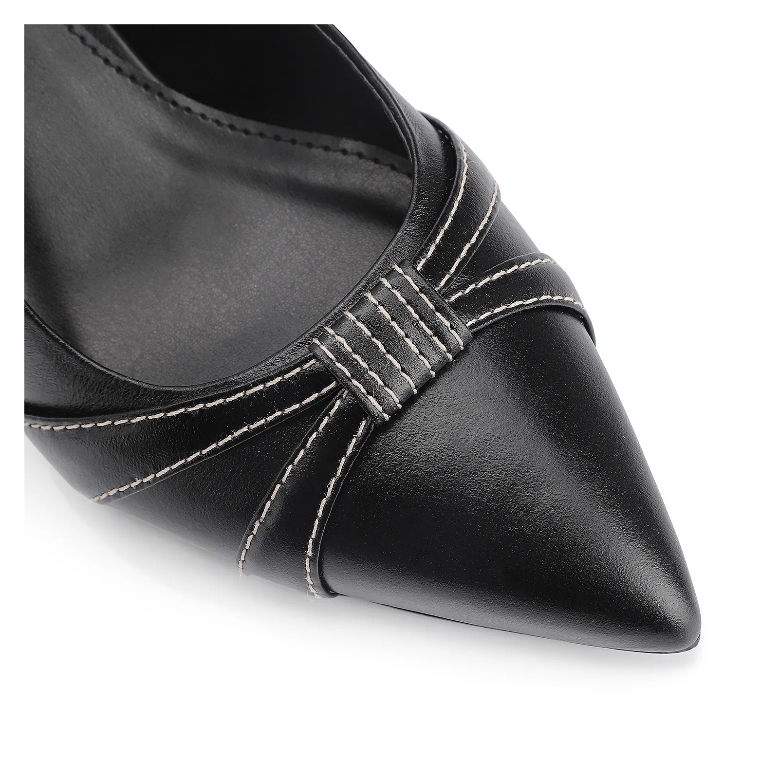 Scarpin Couro Preto