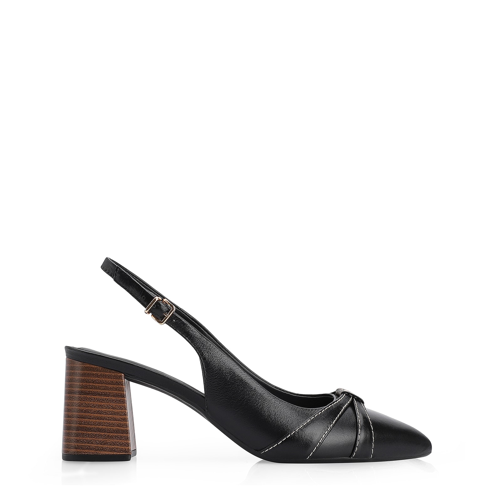 Scarpin Couro Preto