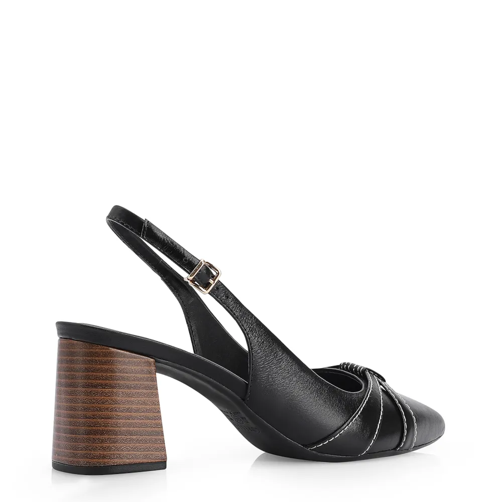 Scarpin Couro Preto - imagem 3