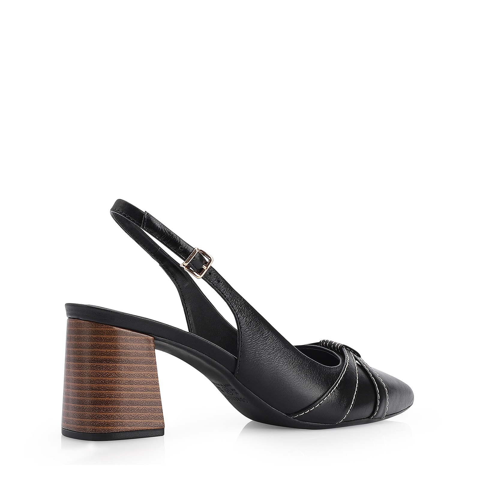Scarpin Couro Preto