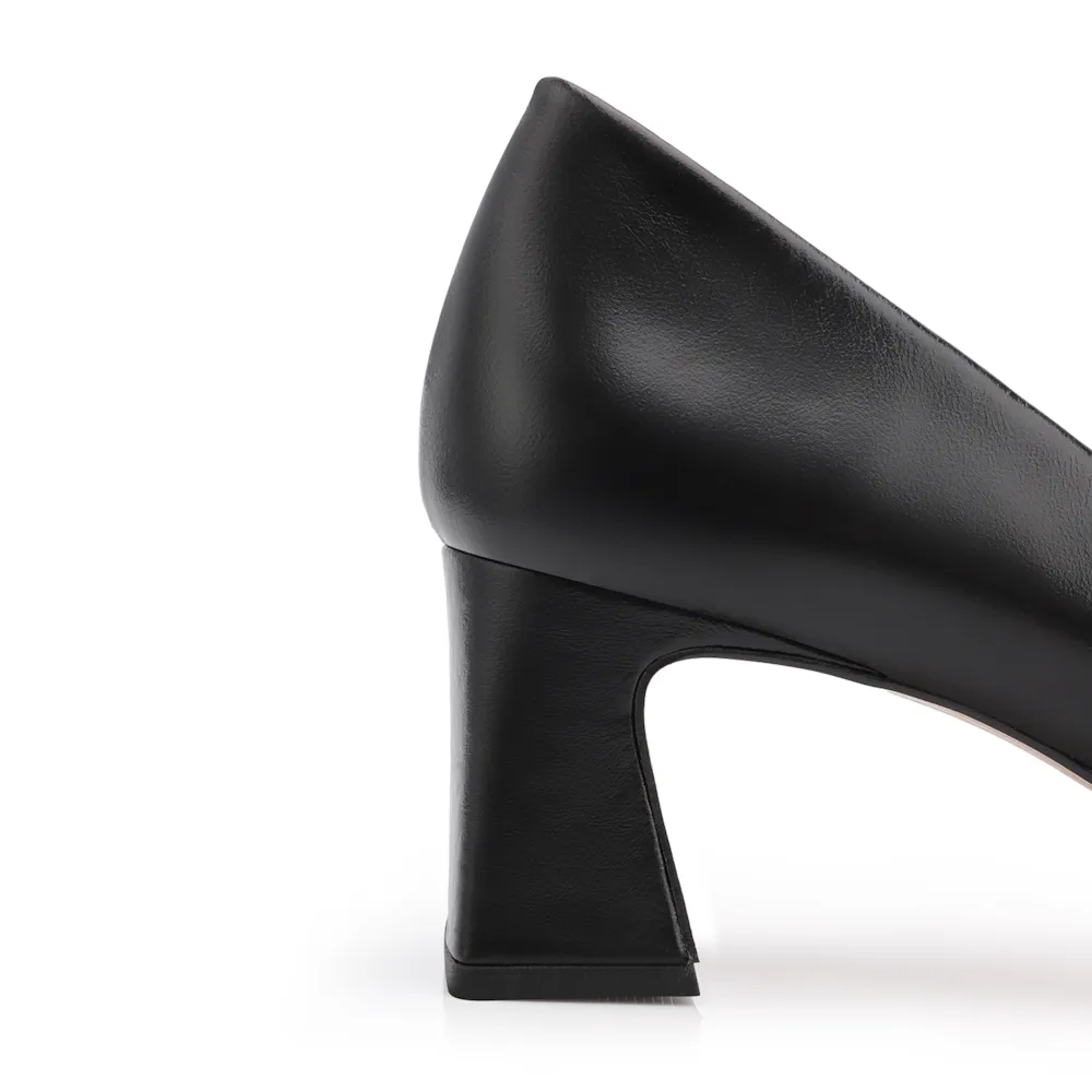 Scarpin Couro Preto - imagem 7