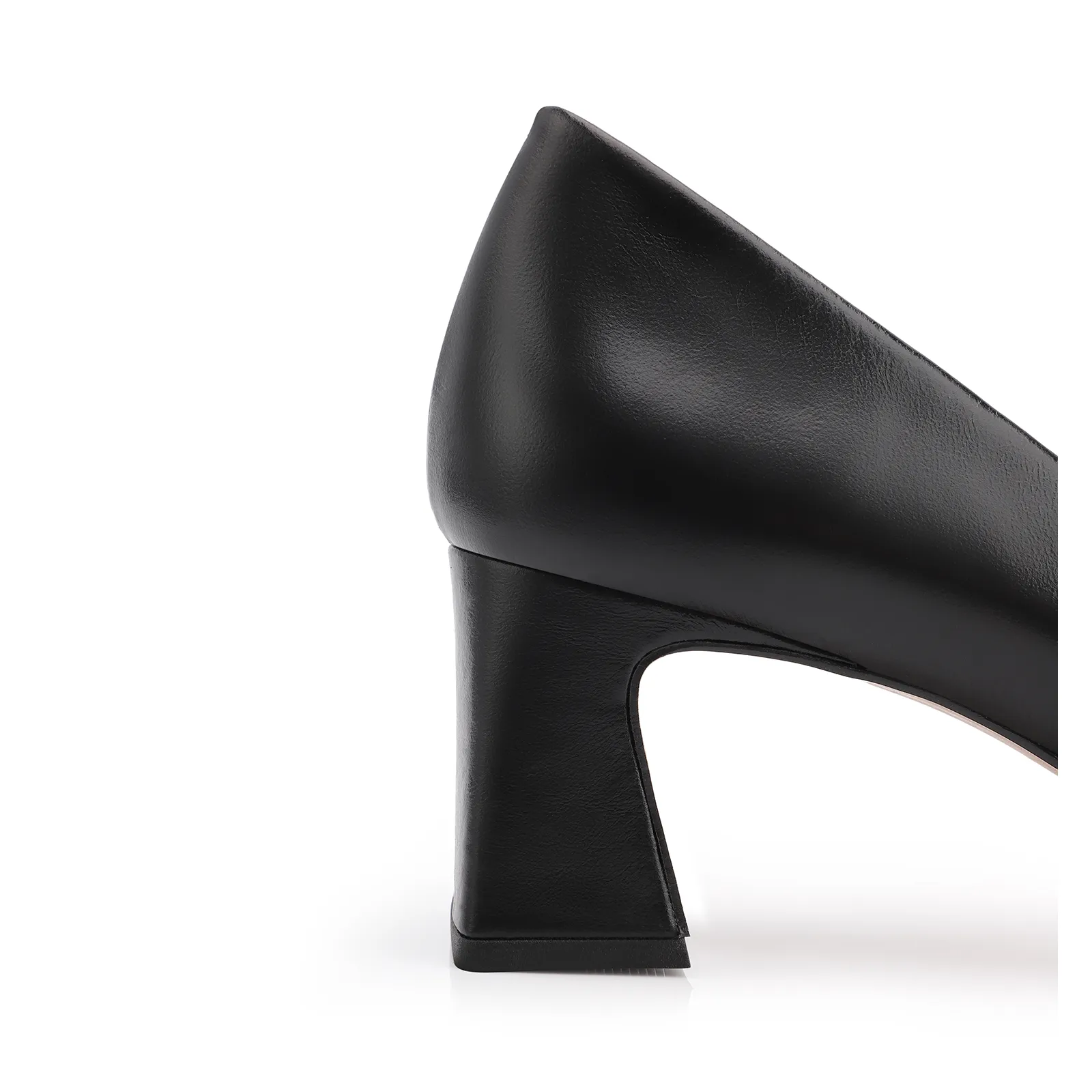 Scarpin Couro Preto