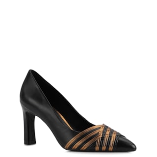 Couro Preto/Alt Bronze