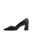 Scarpin Couro Preto/Alt Nobuck Preto/Alt Lezard Preto - imagem 4