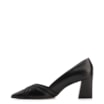 Scarpin Couro Preto/Alt Nobuck Preto/Alt Lezard Preto - imagem 4