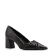 Scarpin Couro Preto/Alt Nobuck Preto/Alt Lezard Preto - imagem 1