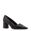 Scarpin Couro Preto/Alt Nobuck Preto/Alt Lezard Preto - imagem 1
