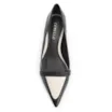 Scarpin Couro Preto/Alt Off White - imagem 5