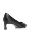 Scarpin Couro Preto/Alt Off White - imagem 3