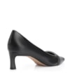 Scarpin Couro Preto/Alt Off White - imagem 3