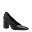 Scarpin Couro Preto/Alt Verniz Preto - imagem 1