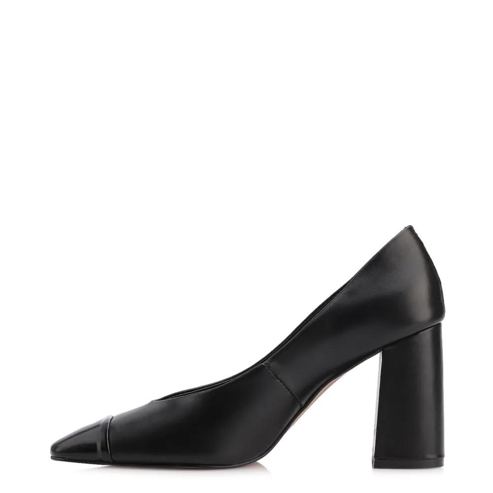 Scarpin Couro Preto/Alt Verniz Preto - imagem 5