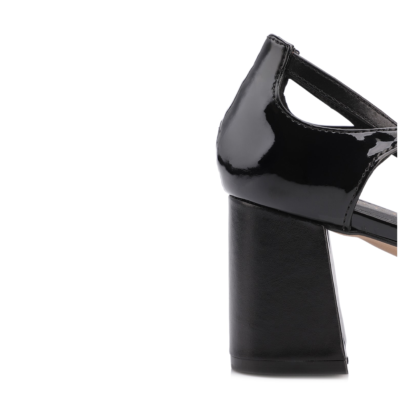 Scarpin Couro Preto/Alt Verniz Preto