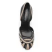 Scarpin Couro Preto/Bege - imagem 5