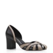 Scarpin Couro Preto/Bege - imagem 1