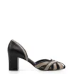 Scarpin Couro Preto/Bege - imagem 2